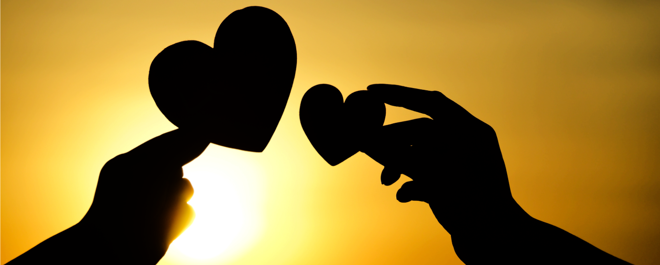 Two hearts header for caring for the community